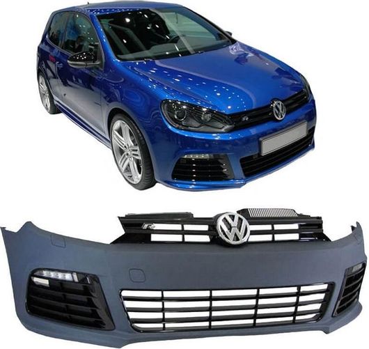 Προφυλακτήρας Αυτοκινήτου Carner Εμπρόσθιος για VW Golf VI (6) 08-11 R20 Look με DRL