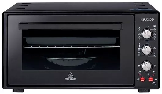 Gruppe I-28TTFL Ηλεκτρικό Φουρνάκι 50lt Χωρίς Εστίες με Αέρα Μαύρο