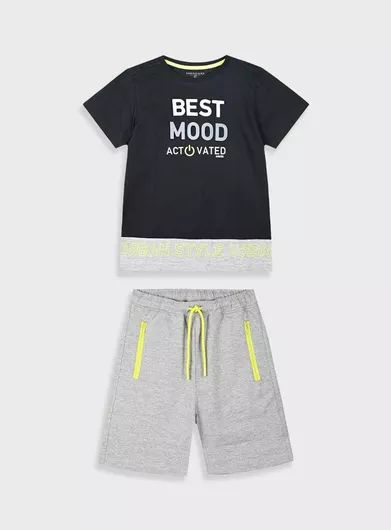 Energiers Παιδικό Σετ με Σορτς Καλοκαιρινό 2τμχ Μελανζέ