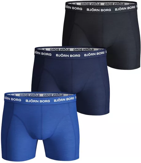 Björn Borg Bjorn Borg Ανδρικά Μποξεράκια Blue 3Pack