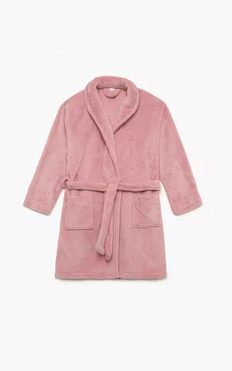 Minerva Παιδική Ρόμπα Χειμωνιάτικη Fleece Pink