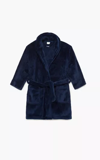 Minerva Παιδική Ρόμπα Χειμωνιάτικη Fleece Marine