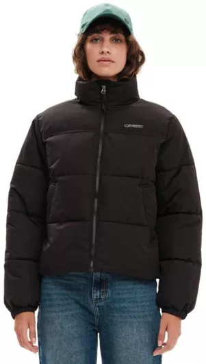 Emerson Κοντό Γυναικείο Puffer Μπουφάν Μαύρο