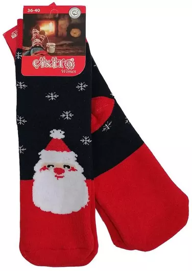 ΖΕΥΓΑΡΙ ΓΥΝΑΙΚΕΙΕΣ ΠΕΤΣΕΤΕ ΚΑΛΤΣΕΣ ΧΡΙΣΤΟΥΓΕΝΝΙΑΤΙΚΕΣ W22 LILYY LET IT SNOW LILYY208 - ΜΠΛΕ