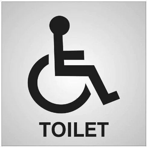 WC Πινακίδα ΑμεΑ AMS-0015-100