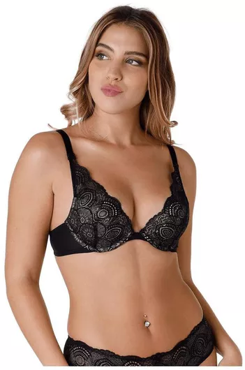 Wonderbra Μαύρο Σουτιέν Push Up