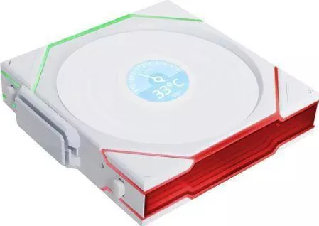 Case Fan Lian Li UNI FAN TL Wireless LCD Reverse Blade 120mm με ARGB Φωτισμό & Σύνδεση 4-Pin PWM / 9-Pin Λευκό