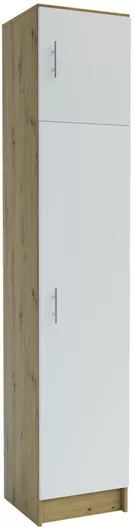 Ντουλάπα Ρούχων Μονόφυλλη Stephani 40x36x200cm Δρυς-λευκό