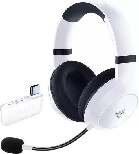 Razer Kaira Ασύρματο Over Ear Gaming Headset με σύνδεση Bluetooth Λευκό