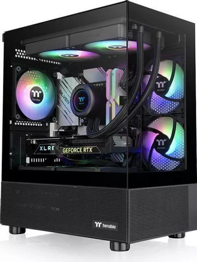Κουτί Υπολογιστή Thermaltake View 170 TG Gaming Micro Tower με Πλαϊνό Παράθυρο & RGB Φωτισμό Μαύρο