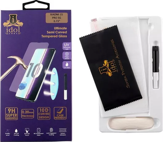 Idol 1991 0.2mm Full Glue Tempered Glass Xiaomi 15 Pro