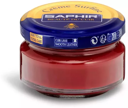 Βαφή Υποδημάτων Saphir Créme Surfine 50ml Campari 86 Απόχρωση: Campari 86