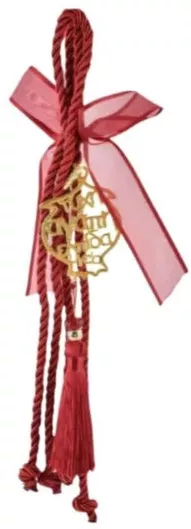 Γούρι Rebekka 3380077 Χριατουγεννιατικο Ροδι Κοκκινο Κρεμαστο 30cm