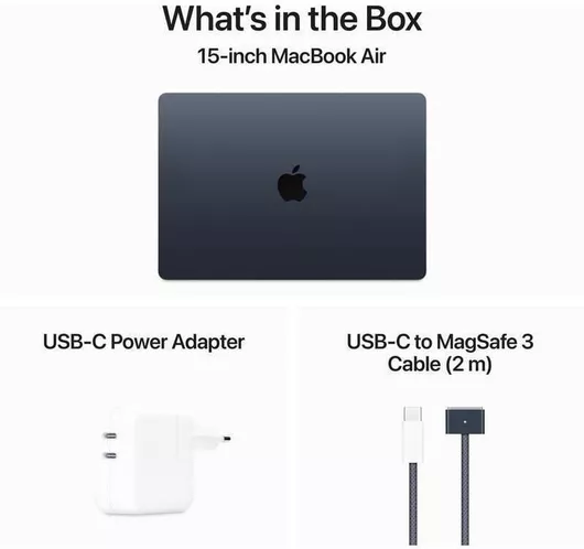 Apple MacBook Air 15.3" IPS Retina Display M4-10‑core/24GB/512GB SSD/10-Core GPUMidnight US Keyboard