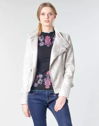 Desigual Γυναικείο Biker Jacket Μπεζ