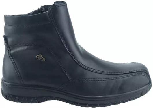 Boxer 14744 Δερμάτινα Μαύρο Ανδρικά Μποτάκια με Φερμουάρ