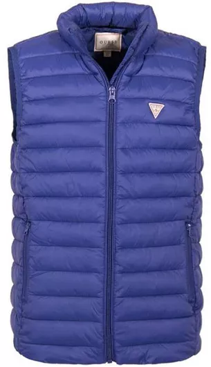 Guess Παιδικό Casual Μπουφάν Αμάνικο Μπλε