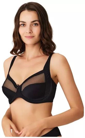 ΓΥΝΑΙΚΕΙΟ ΣΟΥΤΙΕΝ ΜΕ ΤΟΥΛΙ ΚΑΙ ΜΠΑΝΕΛΑ ANIL 3696 - Μαύρο