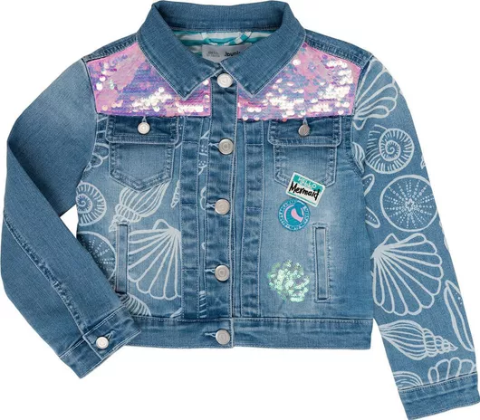 Desigual Παιδικό Τζιν Μπουφάν Κοντό Μπλε