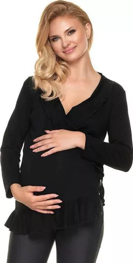 PeeKaBoo 0185 Top Εγκυμοσύνης Μαύρο