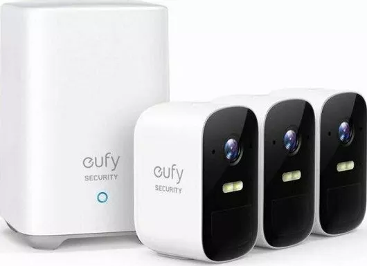 Σύστημα Παρακολούθησης Eufy EufyCam 2C Kit 3 Ασύρματων Καμερών IP 1080p με Control Hub