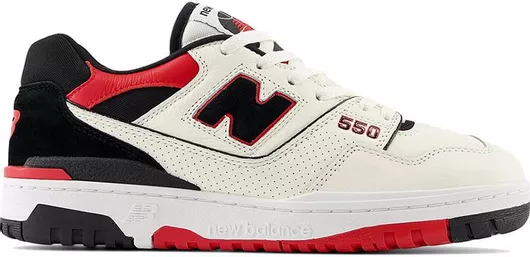 New Balance 550 Court Sea Salt / Team Red / Black