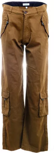 Woodland - Παντελόνι Cargo LONG 100% Βαμβάκι - M/Green
