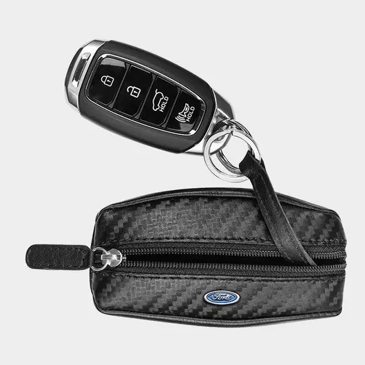 Μπρελόκ Ford Δερμάτινο Μαύρο