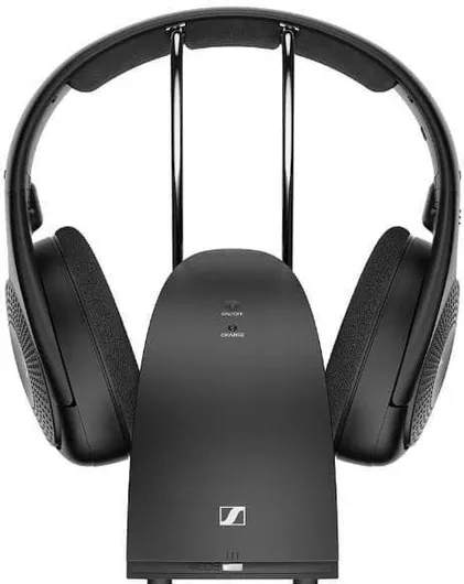 Sennheiser RS 120-W Ασύρματα/Ενσύρματα On Ear Ακουστικά με 20 ώρες Λειτουργίας Μαύρο