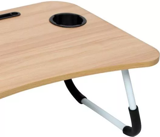 Δίσκος Κρεβατιού Keskor Ξύλινος Ορθογώνιος με Λαβές 60x39x29cm