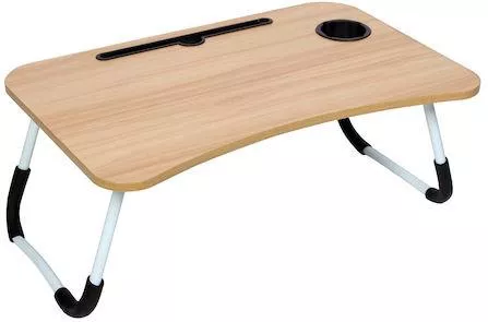 Δίσκος Κρεβατιού Keskor Ξύλινος Ορθογώνιος με Λαβές 60x39x29cm