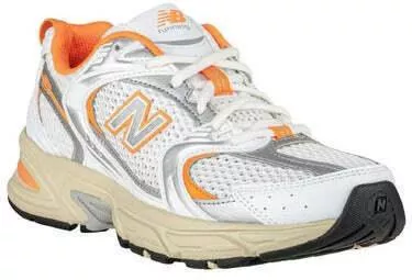 New Balance White / Sun Glow