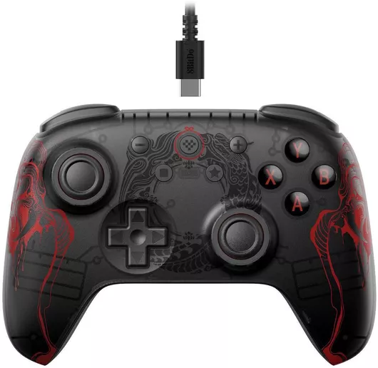 8Bitdo Black Myth Wukong Ενσύρματο Gamepad για PC Μαύρο