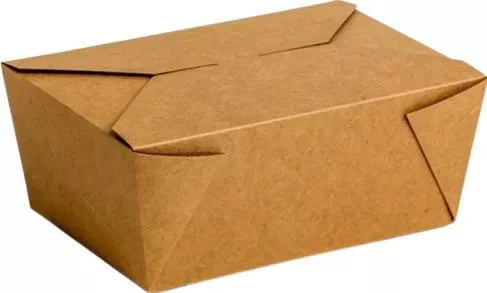 Σετ Χάρτινα Κουτιά Τροφίμων 40 Kraft 22x16x9cm