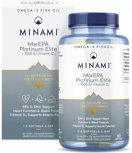 Minami MorEPA Platinum Elite Ιχθυέλαιο 60 Μαλακές Κάψουλες