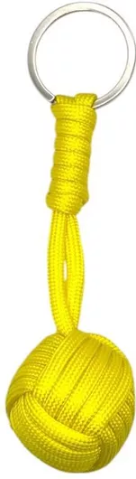 Μπρελόκ Μπάλα-monkey Fist Yellow Paracord