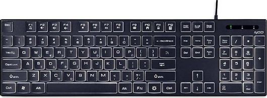 Gaming Πληκτρολόγιο NOD Illuminati με διακόπτες & Φωτιζόμενα πλήκτρα Ελληνικό Μαύρο