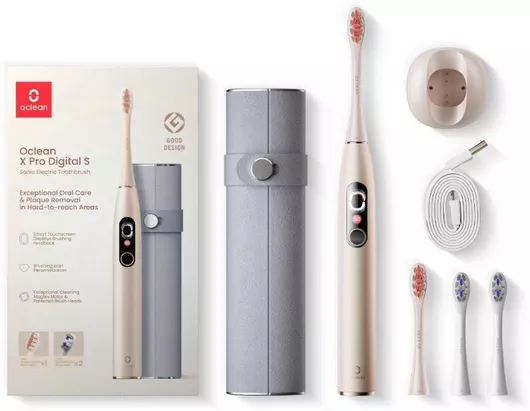 OClean X Pro Digital S Ηλεκτρική Οδοντόβουρτσα με Θήκη Ταξιδίου Gold