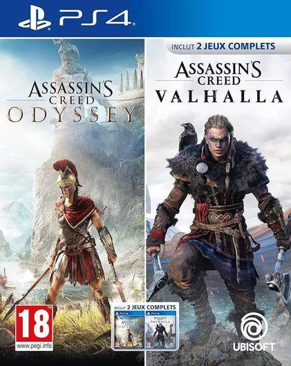 Assassin's Creed Odyssey + Assassin's Creed Valhalla - PS4 Game