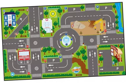 Χαλάκι Δραστηριοτήτων Buki Cars 72x120cm