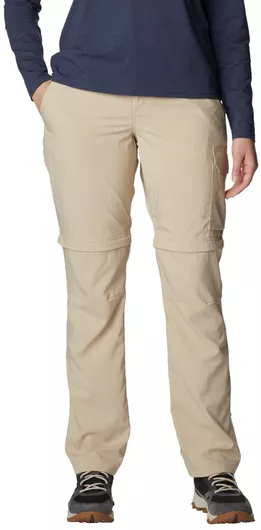 Columbia Silver Ridge Utility Convertible Γυναικείο Μακρύ Παντελόνι Πεζοπορίας Μπεζ