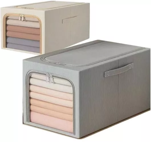 Θήκη Αποθήκευσης Ρούχων Γκρι 47x35x30cm