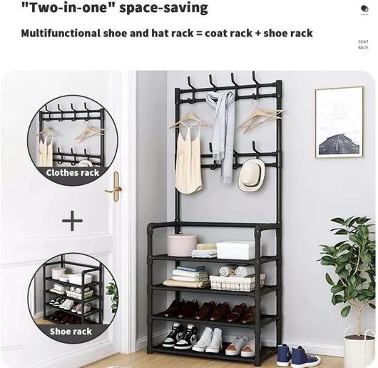 Έπιπλο Εισόδου με Κρεμάστρα & Παπουτσοθήκη 80x29.5x154cm