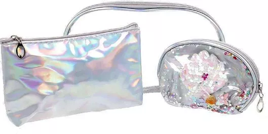 Σετ Νεσεσέρ N & H Fashion Mermaid Cosmetic Bag Set 3 pcs Ασημί 23 x 17 x 7cm