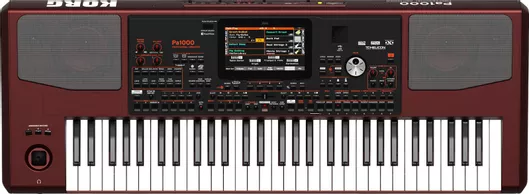 Korg Arranger PA-1000 Professional Arranger with 61 Dynamic Keys Red