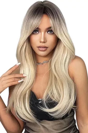 Περούκα Annamu Ξανθό Σκούρα Ρίζα A-1036