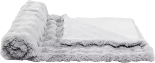 Κουβέρτα Γούνινη Καναπέ 127x152εκ. Homelevel Faux Grey