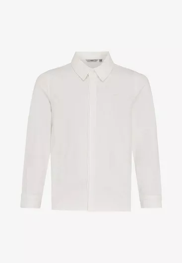 Mexx Παιδικό Πουκάμισο Μακρυμάνικο Off White