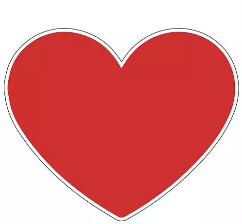 Heart Sticker 50x50cm