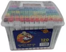 Μαρκαδόροι Ζωγραφικής Διπλής Μύτης Σετ 120 Χρωμάτων